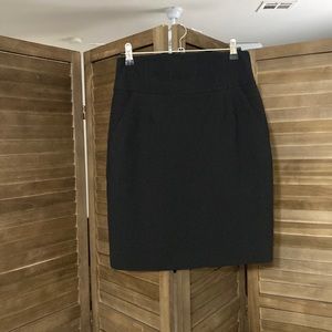 Black pencil skirt